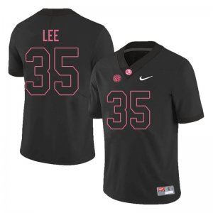 NCAA Men's Alabama Crimson Tide #35 Shane Lee Stitched College 2019 Nike Authentic Black Football Jersey TL17O73HO